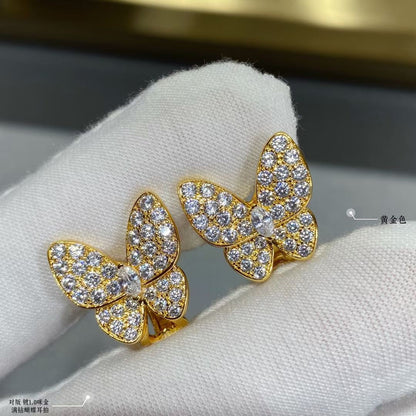 Two Butterfly Diamonds Earrings