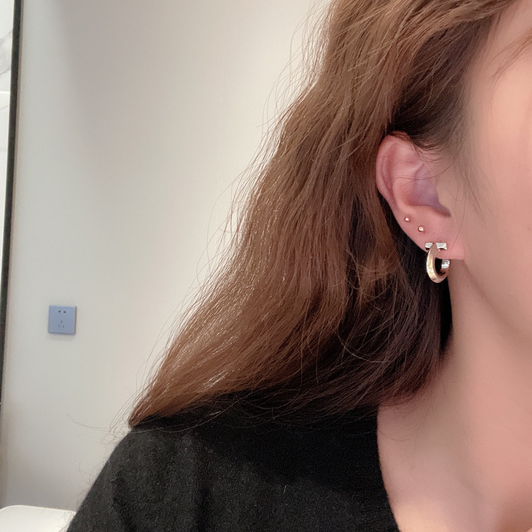 T Hoop Earrings