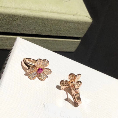 Frivole Pink Sapphire Earrings