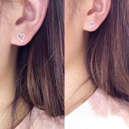 T Diamond Earrings