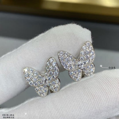 Two Butterfly Diamonds Earrings