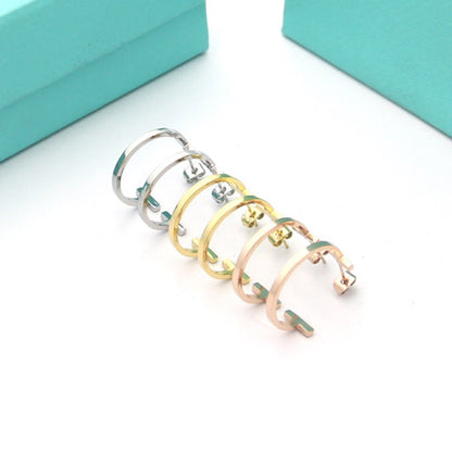 T Hoop Earrings