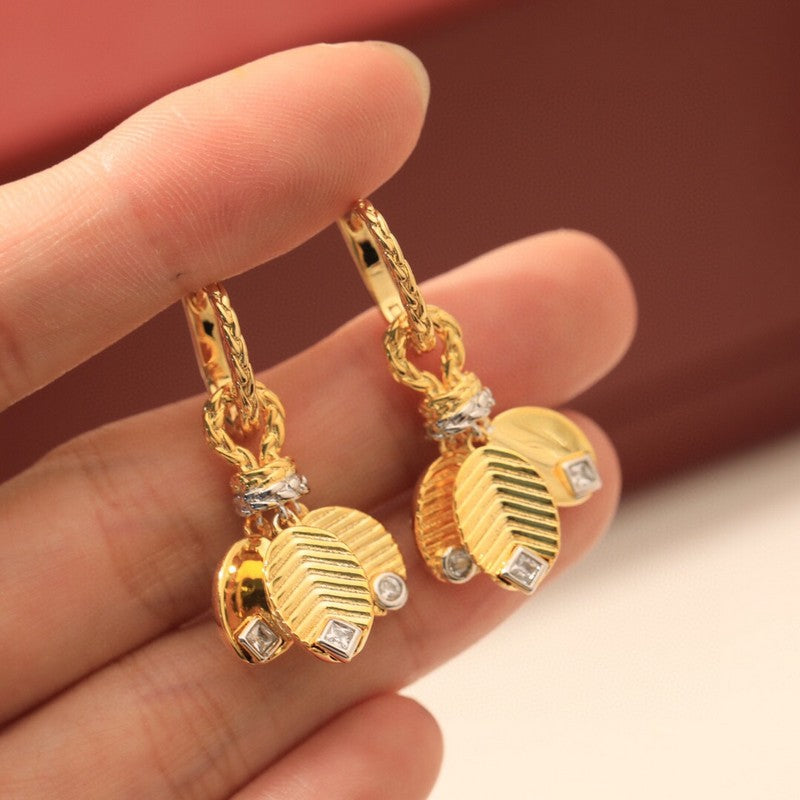 Grain De Café Earrings