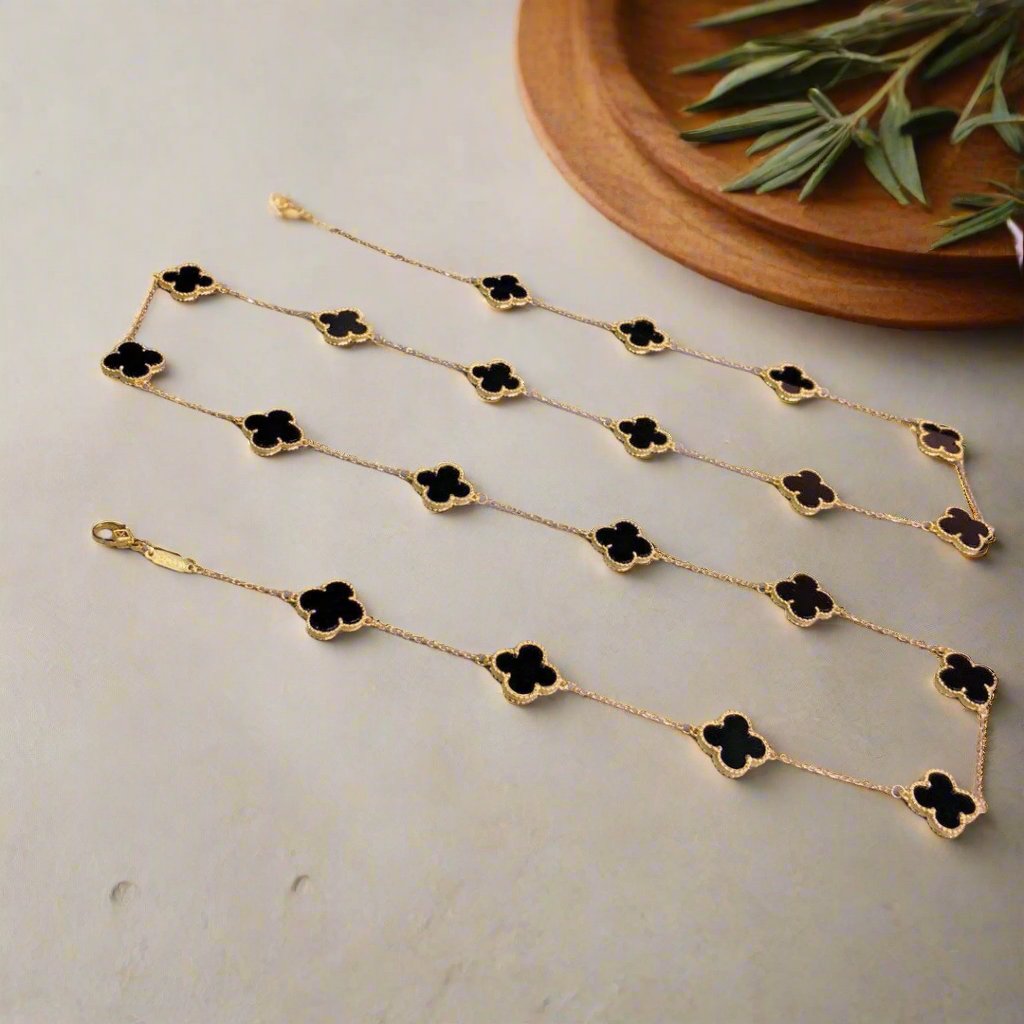 Vintage Alhambra 20 Motifs Long Necklace