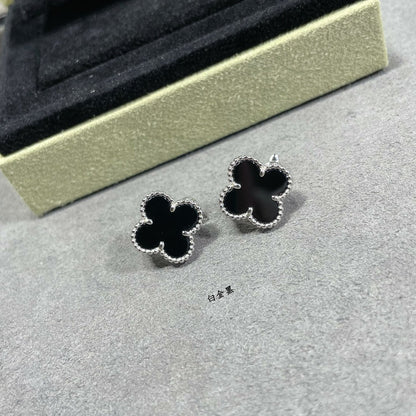 Vintage Alhambra Black Earrings
