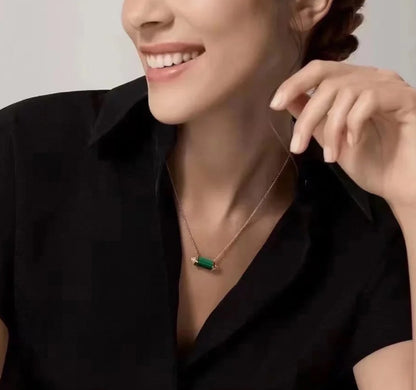 Les Berlingots De Malachite Necklace