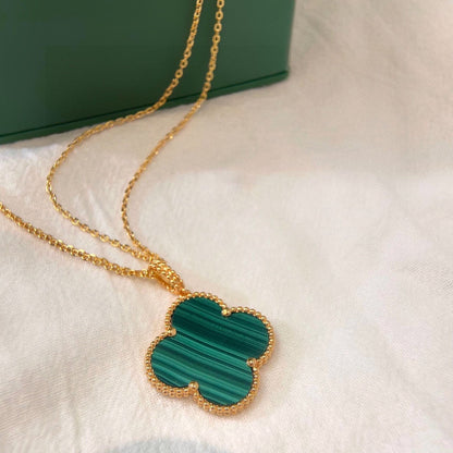 Magic Alhambra Malachite Necklace