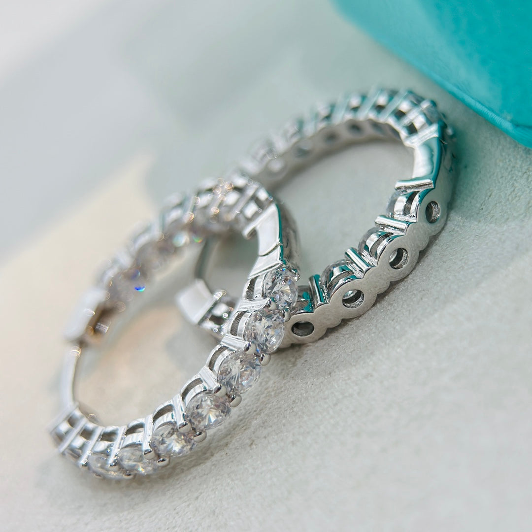 T Hoop Diamonds Earrings