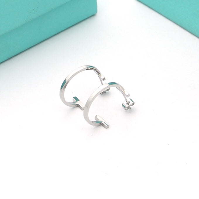 T Hoop Earrings