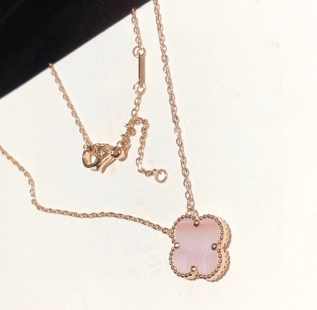 Vintage Alhambra Pink Necklace