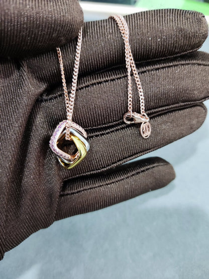 Trinity Pink Diamond Necklace