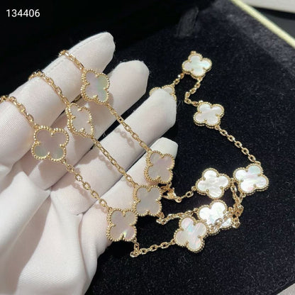 Vintage Alhambra 20 Motifs Long Necklace
