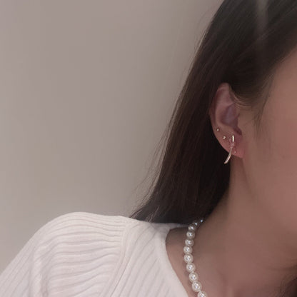 T Knot Pink Diamonds Earrings