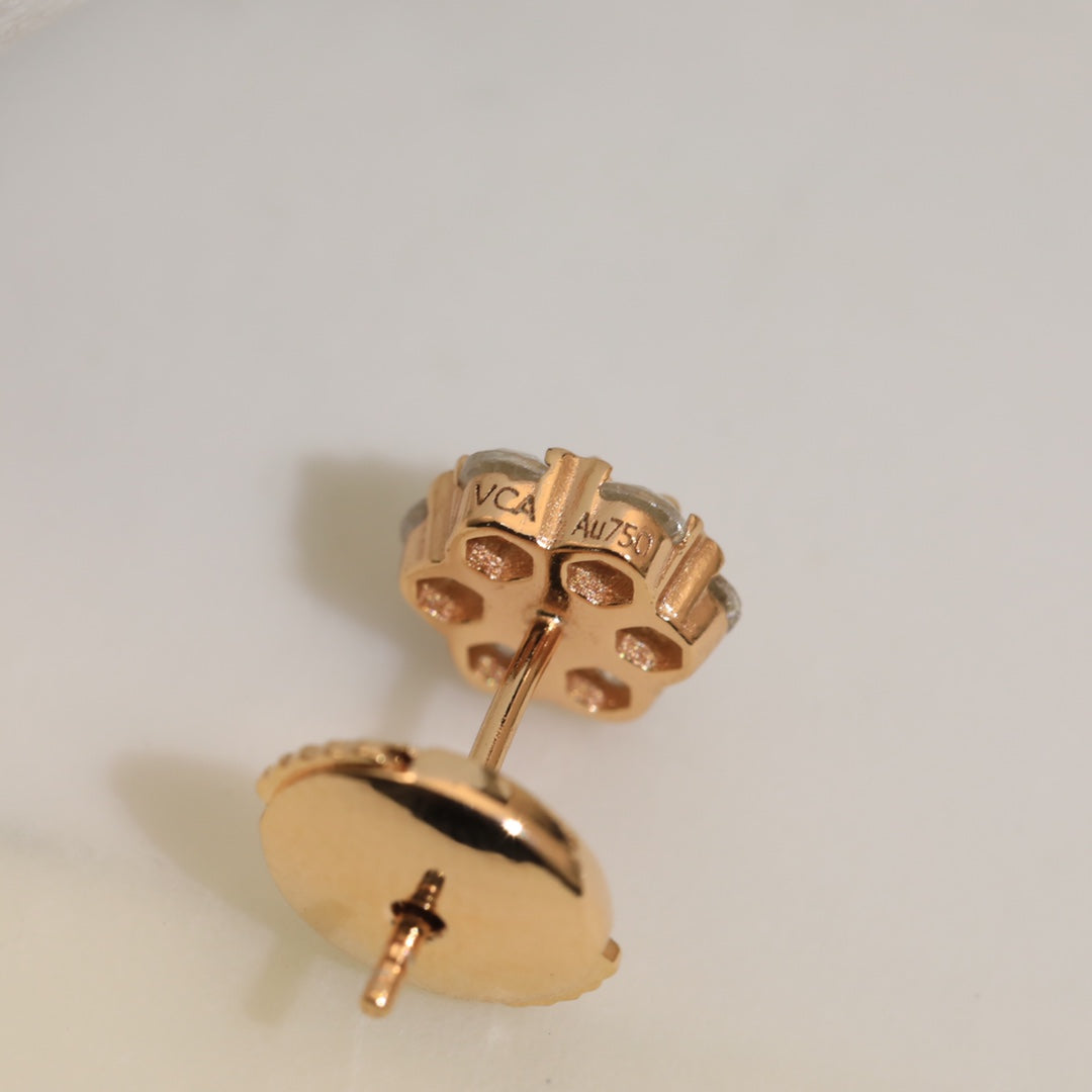 Flower Crystal Earrings