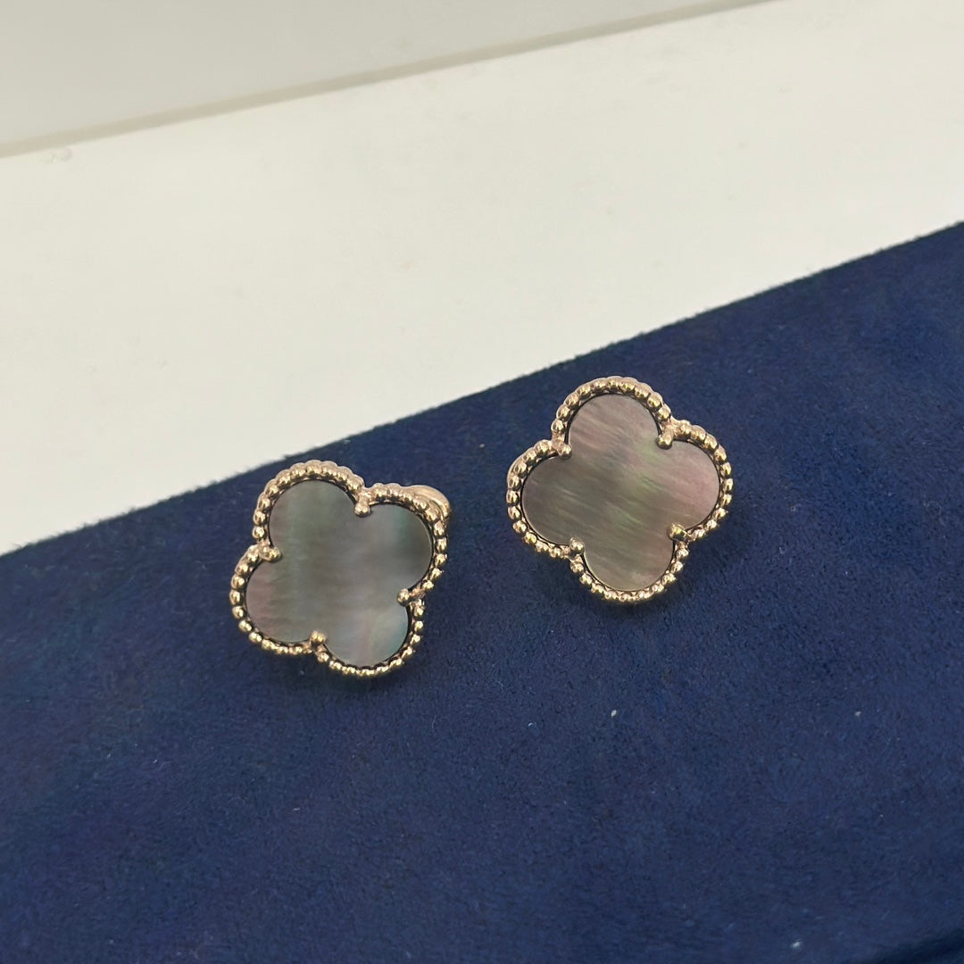 Vintage Alhambra Grey Earrings
