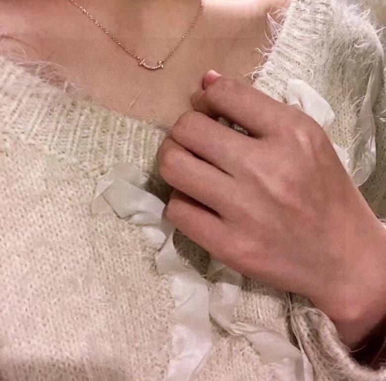 T Small Diamond Pendant Necklace