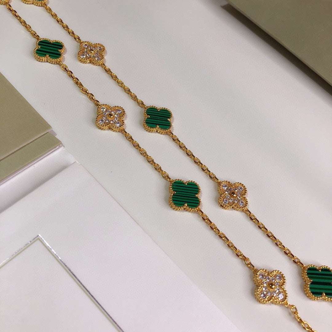 Vintage Alhambra 20 Motifs Long Clover Necklace