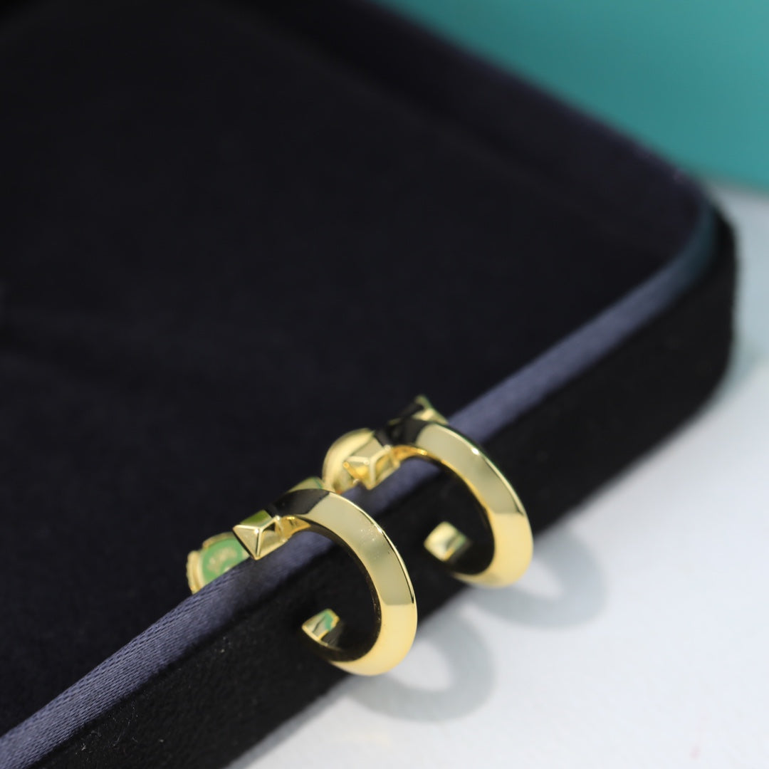T Hoop Earrings
