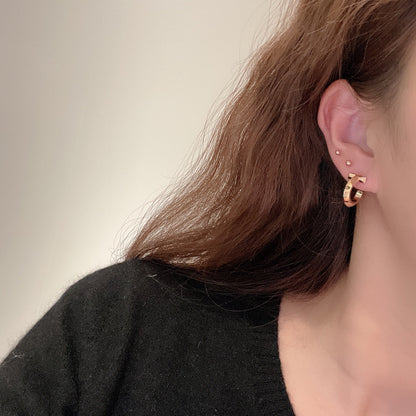 T Hoop Earrings