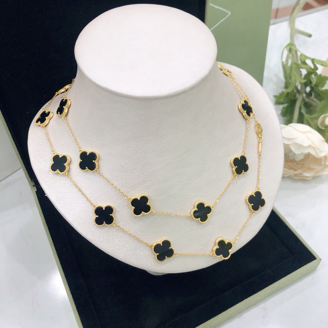 Vintage Alhambra 20 Motifs Long Necklace