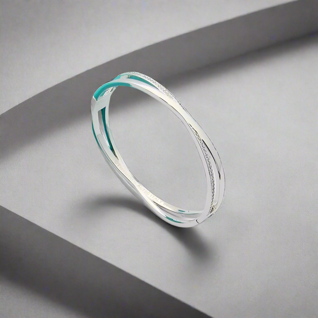 T Atlas x Narrow Hinged Bangle Bracelet
