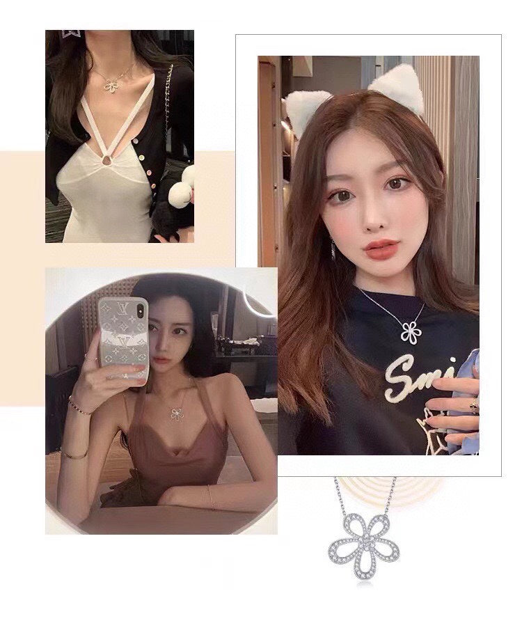 Flowerlace Pendant Necklace