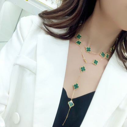 Vintage Alhambra 20 Motifs Long Necklace