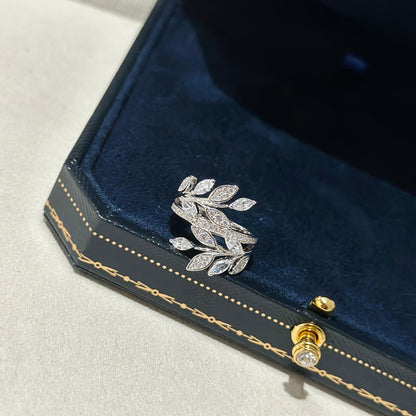 T Victoria Diamond Vine Bypass Ring