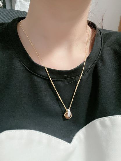 Trinity Cushion Diamond Necklace