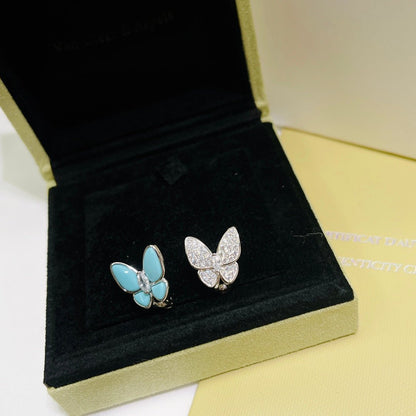 Two Butterfly Turquoise Earrings