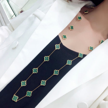 Vintage Alhambra 20 Motifs Long Necklace