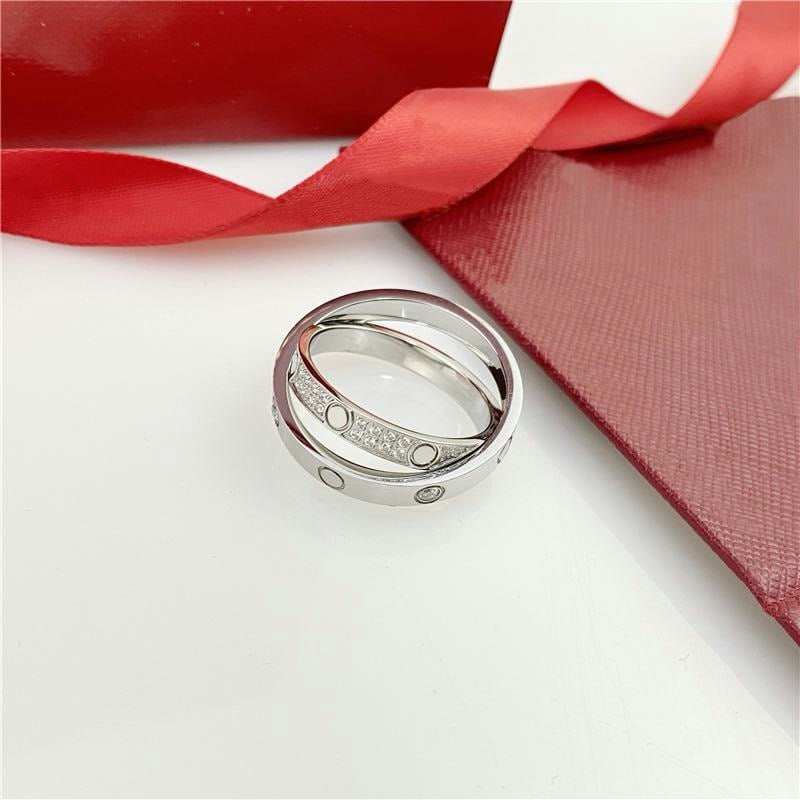 Love Diamond Double Ring