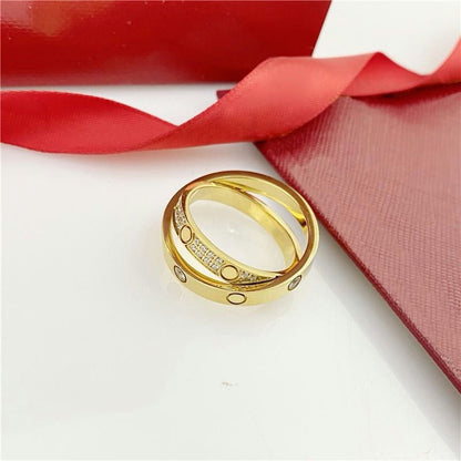 Love Diamond Double Ring