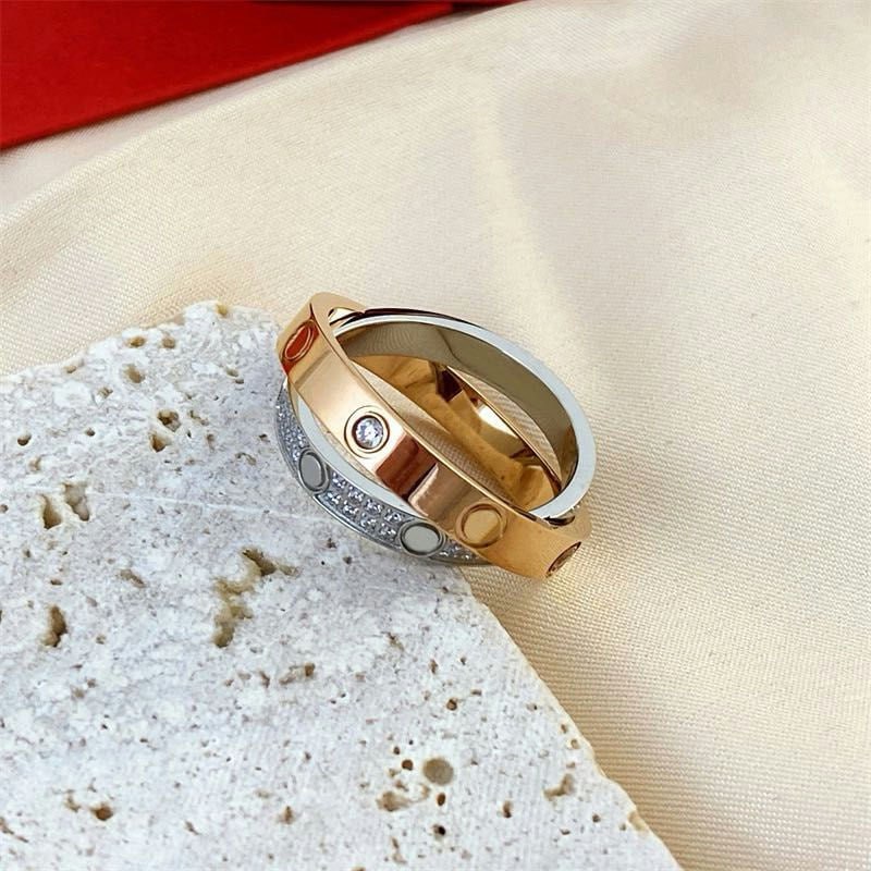 Love Diamond Double Ring