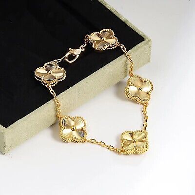 Vintage Alhambra Five Motifs Clover Bracelet