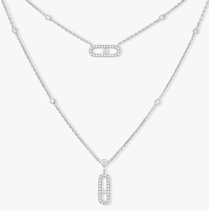 Move Uno 2 Rows Necklace