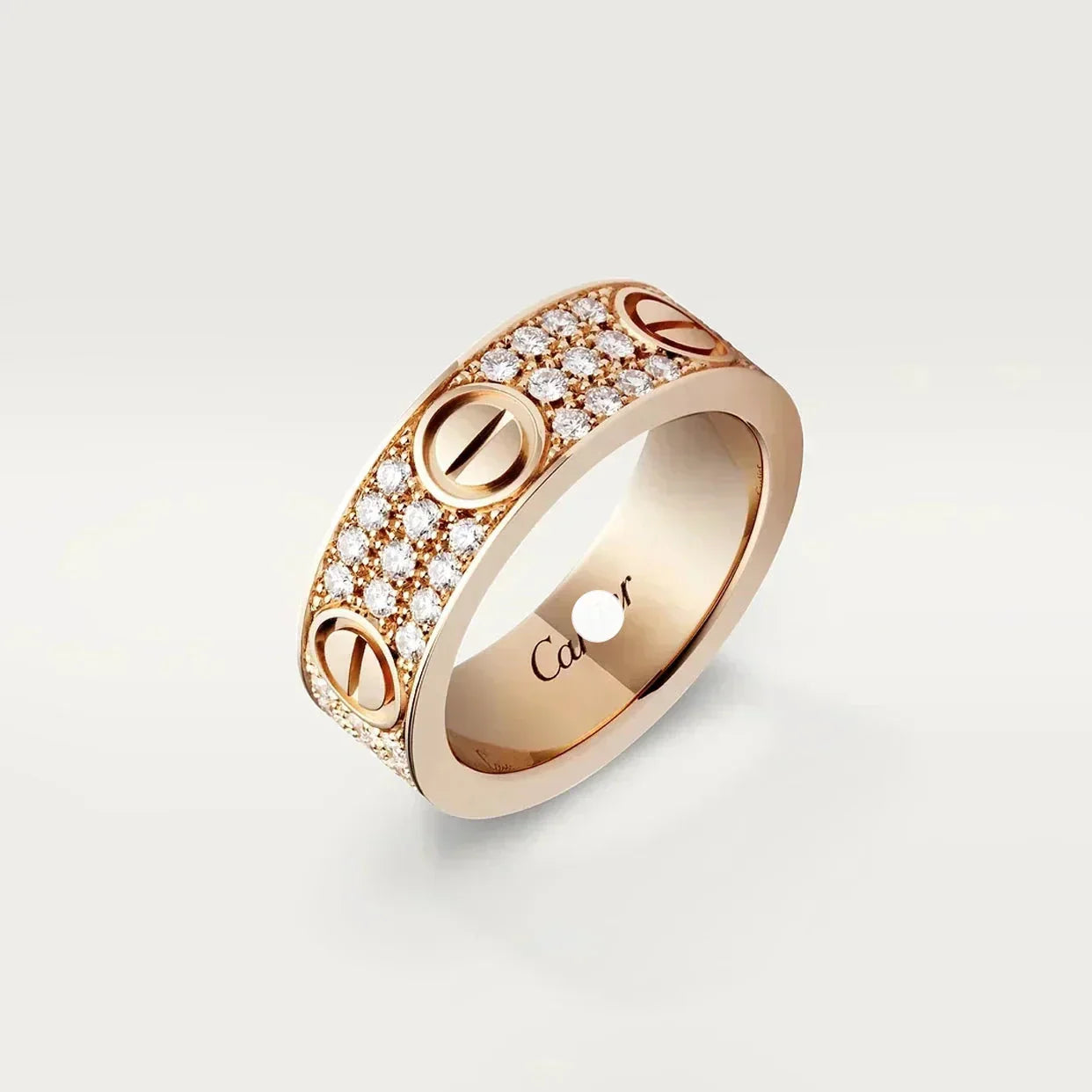 Love Diamond-Paved 6.5mm Ring